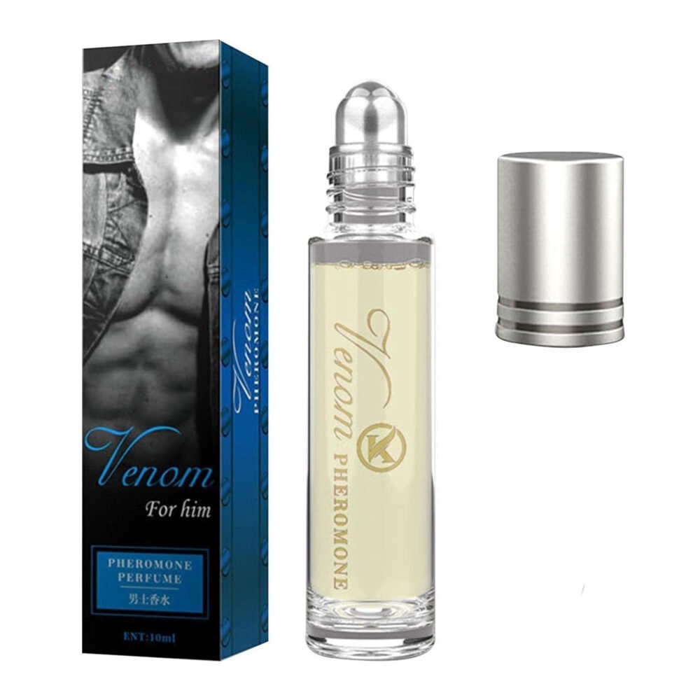 ⁦ستايل الرجال (فورمون جولدن لور, عطر فينوم فيرومون رول اون للرجال, زيت تحفيز بصيلات اللحية, زيت نمو اللحية, قلم تحديد اللحية والحواجب الأصلي هدية)⁩ - الصورة ⁦4⁩