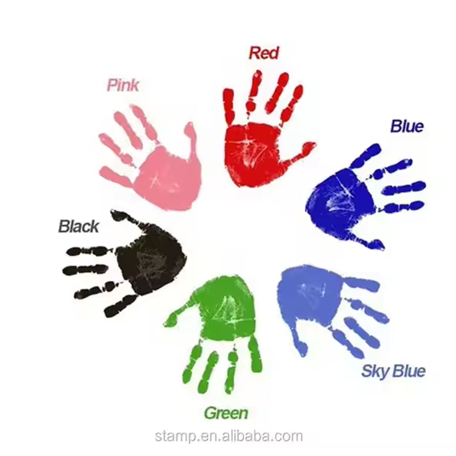 • طابعة بصمة يد وقدم الطفل الصحية هدية طفلك - الصورة 3