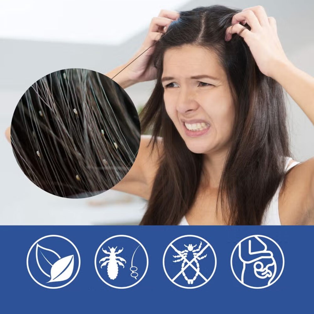 ⁦مشط إزالة القمل الكهربائي+بخاخ علاج فعال للقمل امن للاطفال والكبار⁩ - الصورة ⁦2⁩