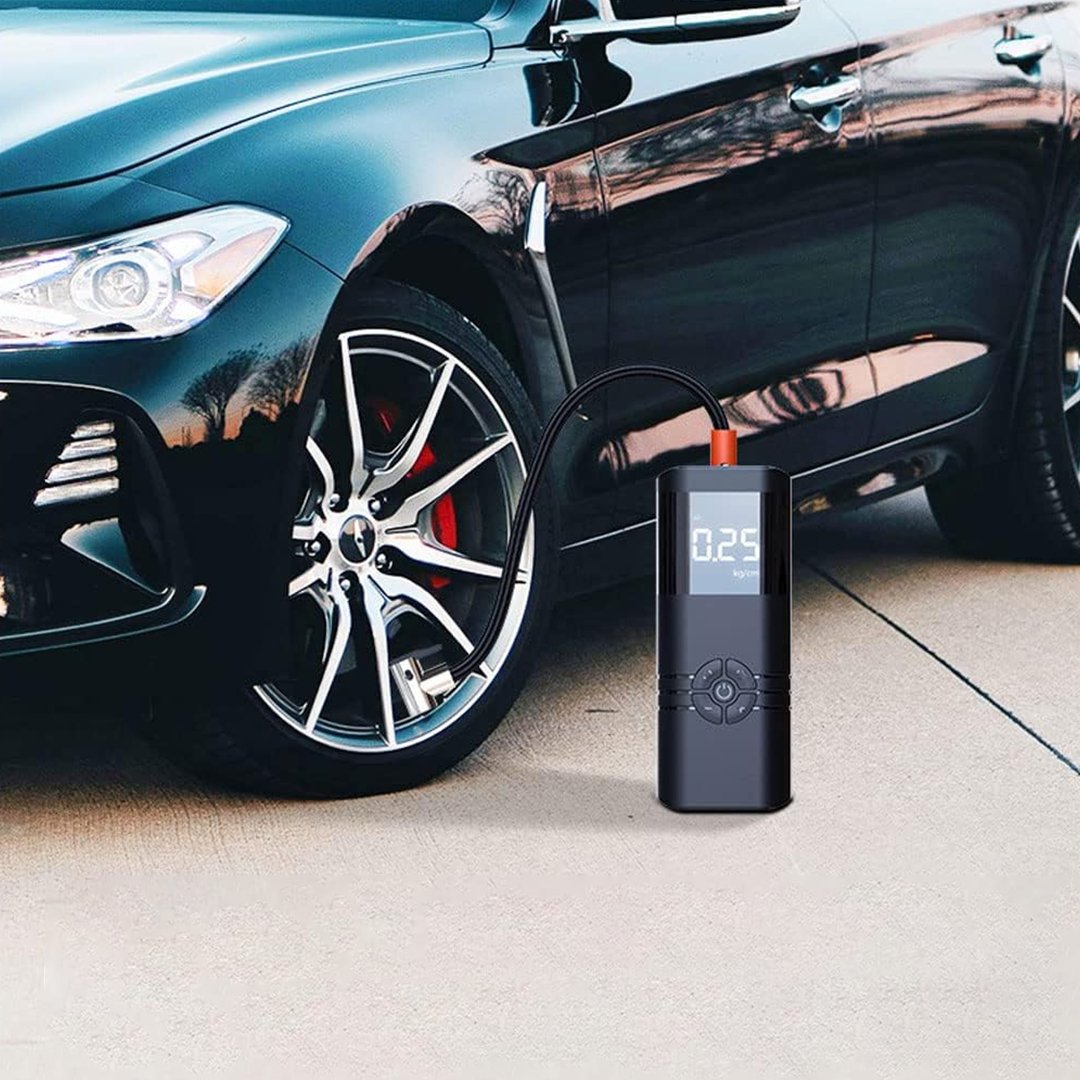 • منفاخ اطارات مزود بباور بانك للجوال - الصورة 8