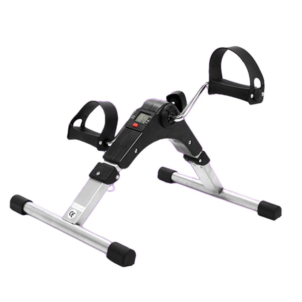 Small Foldable Home Exercise Machine with Pedals and LCD Screen